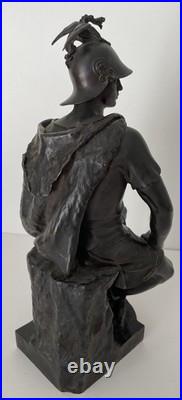 Paul Dubois Le Courage Militaire Fondeur Barbedienne Paris Fin XIXe siècle