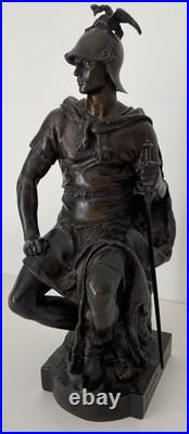 Paul Dubois Le Courage Militaire Fondeur Barbedienne Paris Fin XIXe siècle