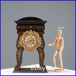 Pendule Ancienne Bois Ebanisé Décorations France XIXe Siècle Originale