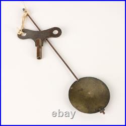 Pendule Ancienne en Bronze Doré avec Base France XIXe Siècle