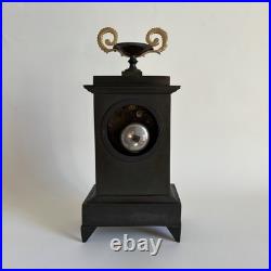 Pendule Bronze Dore Double Patine Charles X Époque restauration XIXe Siècle