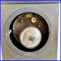 Pendule Bronze Dore Double Patine Charles X Époque restauration XIXe Siècle