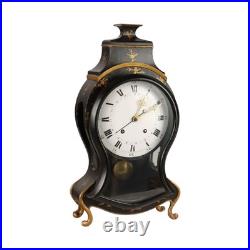 Pendule Neuchateloise Ancienne Bois Bronze Décorations XIXe Siècle Originale