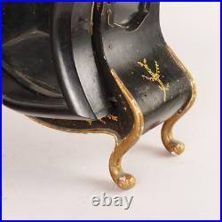 Pendule Neuchateloise Ancienne Bois Bronze Décorations XIXe Siècle Originale
