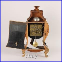 Pendule Neuchateloise Ancienne Bois Bronze Décorations XIXe Siècle Originale