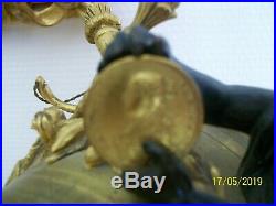 Pendule bronze doré, Napoléon III, XIX eme siècle