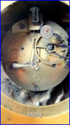 Pendule bronze dore style romantique Barbe d'Héliopolis XIXe siècle Vincenti