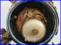 Pendule bronze globe céleste décor putti Ange d'époque XIXe siècle