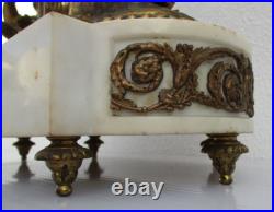 Pendule bronze globe céleste décor putti Ange d'époque XIXe siècle