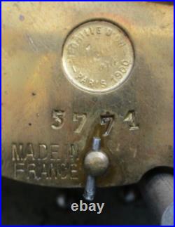 Pendule bronze globe céleste décor putti Ange d'époque XIXe siècle