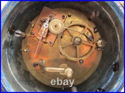 Pendule bronze globe céleste décor putti Ange d'époque XIXe siècle