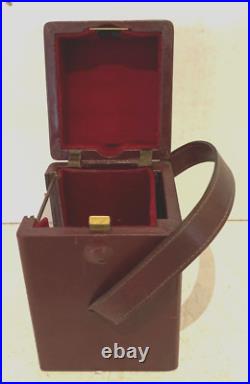 Pendulette d'officier en bronze ciselé dans son écrin d'origine XIX siècle