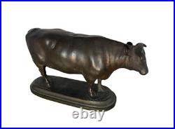 Petite Figurine De Taureau. Anonyme. Bronze. Espagne. Xixe Siècle