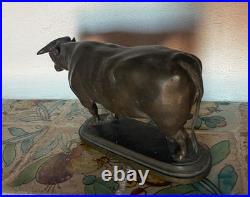 Petite Figurine De Taureau. Anonyme. Bronze. Espagne. Xixe Siècle