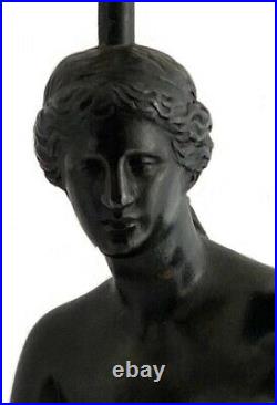 Pied De Lampe Représentant La Vénus De Milo Bronze XIX Éme Siécle