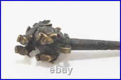Pipe Chien Fô bronze Chine XIXe siècle (77967)