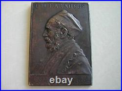 Plaque Bronze Médecine Professeur L. H. FARABEUF ANATOMIE 1897 O. Roty