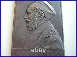 Plaque Bronze Médecine Professeur L. H. FARABEUF ANATOMIE 1897 O. Roty