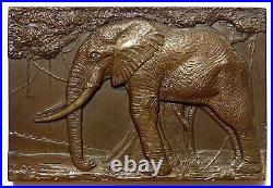 Plaque Éléphant 1893 1963 par THENOT
