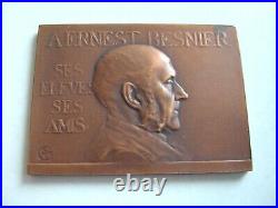 Plaque bronze Ernest BESNIER de l'hôpital St Louis de Paris CHARPENTIER 1896