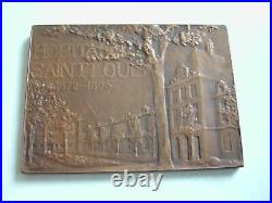 Plaque bronze Ernest BESNIER de l'hôpital St Louis de Paris CHARPENTIER 1896