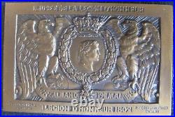 Plaque en Bronze Napoléon I Empereur, Musée de la Légion d'Honneur, M. Vauthier