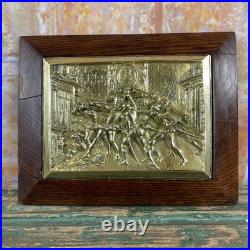 Plaque en bronze Assassinat du duc de Guise XVIIIe/XIXe siècle Plaque en bronze Assassinat du duc de Guise XVIIIe/XIXe siècle