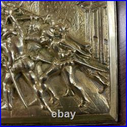 Plaque en bronze Assassinat du duc de Guise XVIIIe/XIXe siècle Plaque en bronze Assassinat du duc de Guise XVIIIe/XIXe siècle