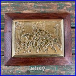 Plaque en bronze Assassinat du duc de Guise XVIIIe/XIXe siècle Plaque en bronze Assassinat du duc de Guise XVIIIe/XIXe siècle