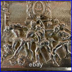 Plaque en bronze Assassinat du duc de Guise XVIIIe/XIXe siècle Plaque en bronze Assassinat du duc de Guise XVIIIe/XIXe siècle
