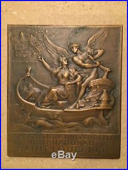 Plaquette participation France à l'exposition universelle de Saint Louis 1904