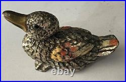Poids Birmanie canard en bronze argenté et émaux XIXe siècle Peson 192 grammes Poids Birmanie canard en bronze argenté et émaux XIXe siècle Peson 192 grammes