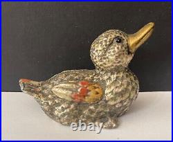 Poids Birmanie canard en bronze argenté et émaux XIXe siècle Peson 192 grammes Poids Birmanie canard en bronze argenté et émaux XIXe siècle Peson 192 grammes