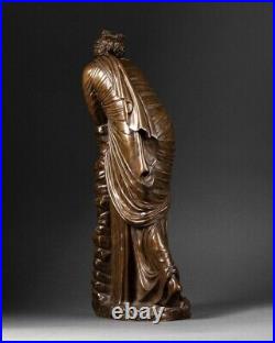 Polymnie Sculpture bronze, Fonte Barbedienne / A. Colas Fin XIXe Siècle