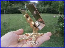 Porte Boîte d'allumettes ancienne Griffes d'agle bronze cuivre XIX siècle Porte Boîte d'allumettes ancienne Griffes d'agle bronze cuivre XIX siècle