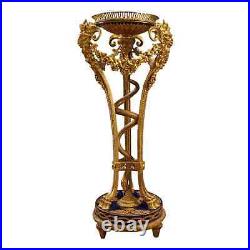 Porte-Vases Ancien Bronze Doré Porcelaine XIXe Siècle