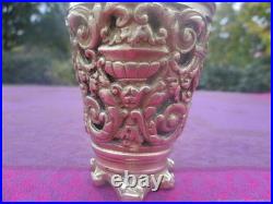 Porte-couverts ancien Porte-crayons Ajouré Bronze XIX siècle