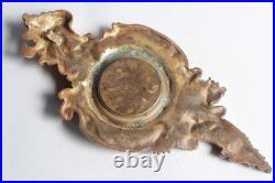 Porte montre à gousset mural bronze XIXe siècle (68270)