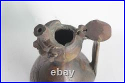 Pot verseuse à eau bénite bronze Deus Lumen XIXe siècle (75151)