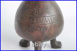 Pot verseuse à eau bénite bronze Deus Lumen XIXe siècle (75151)