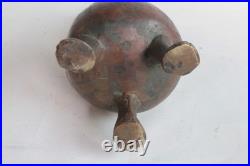 Pot verseuse à eau bénite bronze Deus Lumen XIXe siècle (75151)