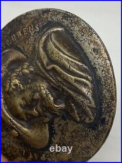 Profil Pierre Paul Rubens & Médaille Uniface Bronze & Ancienne & Peintre