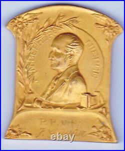 Rare & Jolie plaque/Médaille NICEPHORE NIEPCE, (P. P. C. F. J. GAUTIER en exergue)