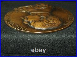 Rare Medaille Bronze J. C. Chaplain 1887 Henri Duc D'aumale Musee Conde Chantilly