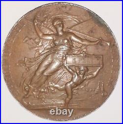 Rare Médaille Exposition Universelle Paris 1878 En Bronze Chaplain