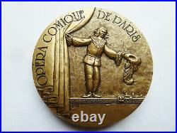 Rare Médaille Opéra Comique De Paris En Bronze Flor La Monnaie De Paris Par Jlm