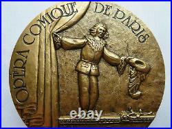 Rare Médaille Opéra Comique De Paris En Bronze Flor La Monnaie De Paris Par Jlm
