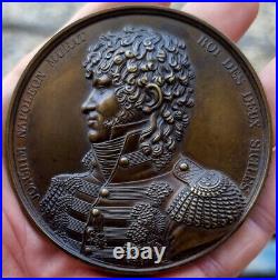 Rare Medaille en Bronze Joachim Napoleon Murat Roi des Deux Siciles Jaley 1811