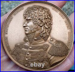 Rare Medaille en Bronze Joachim Napoleon Murat Roi des Deux Siciles Jaley 1811