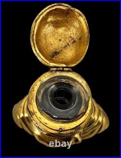 Rare encrier orientaliste en bronze doré et patiné fin XIXe siècle iniwell